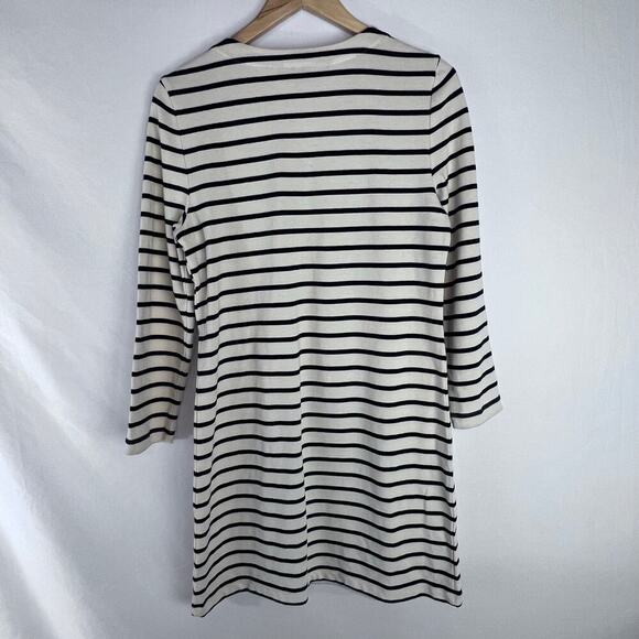 Veronica Beard Womens Ruta Ivory Stripe Cotton Mini Dress Long Sleeve Size Small - Picture 12 of 12